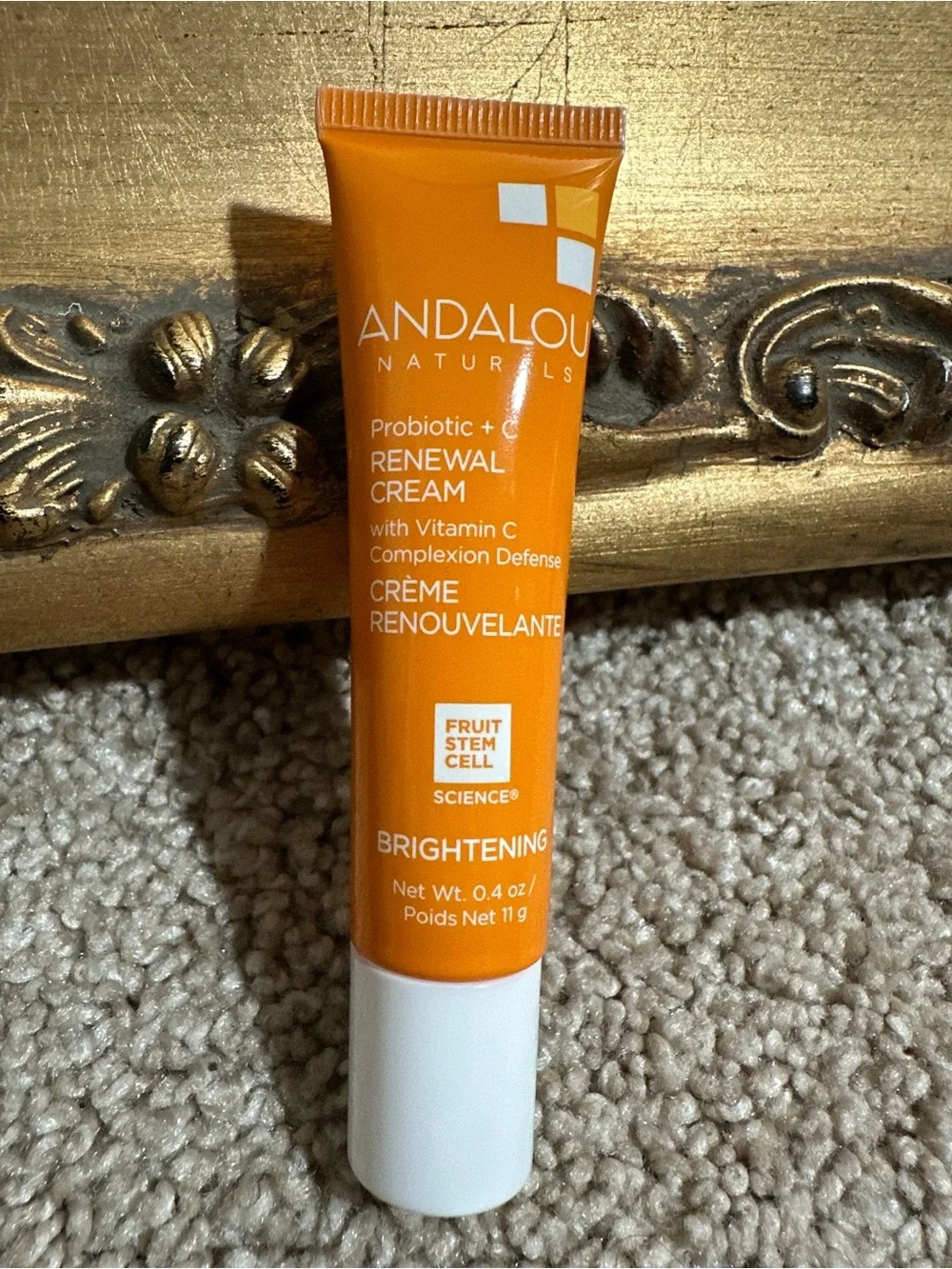 New Andalou Naturals Brightening Probiotic + Vitamin C Renewal Cream 0.4oz